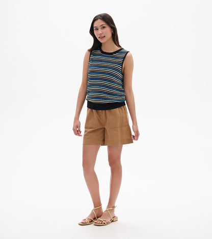 Kate Sleeveless Tank - Desert Stripes