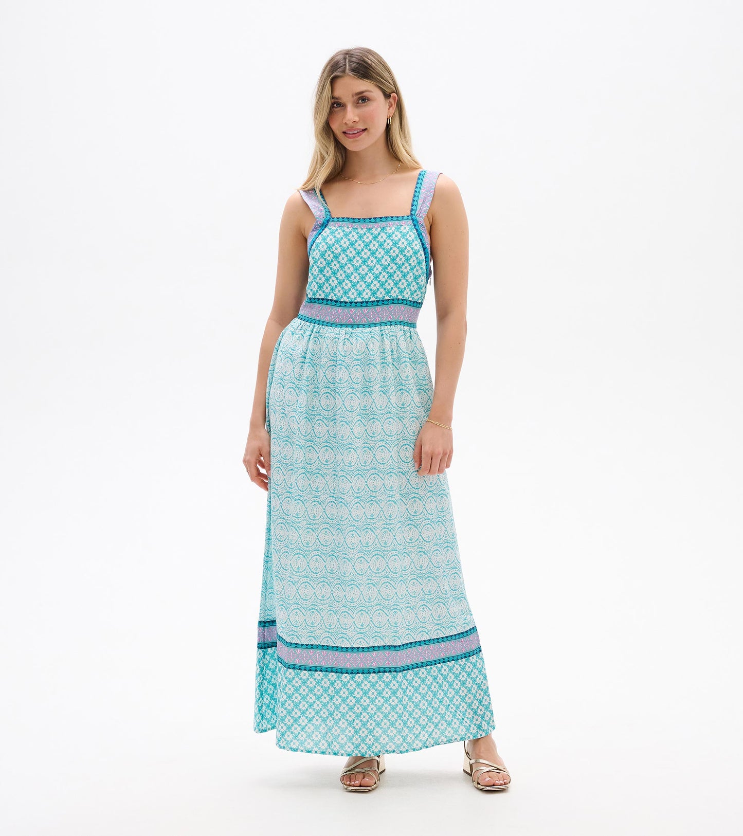 Olivia Sundress - Lattice Flower