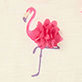 View Baby & Toddler Girls Flamingo T-Shirt & Short Set - Pink flamingo with a pink flower body on a light background