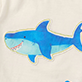 View Baby & Toddler Boys Happy Shark T-Shirt & Shorts Set - Blue cartoon shark with stitched details