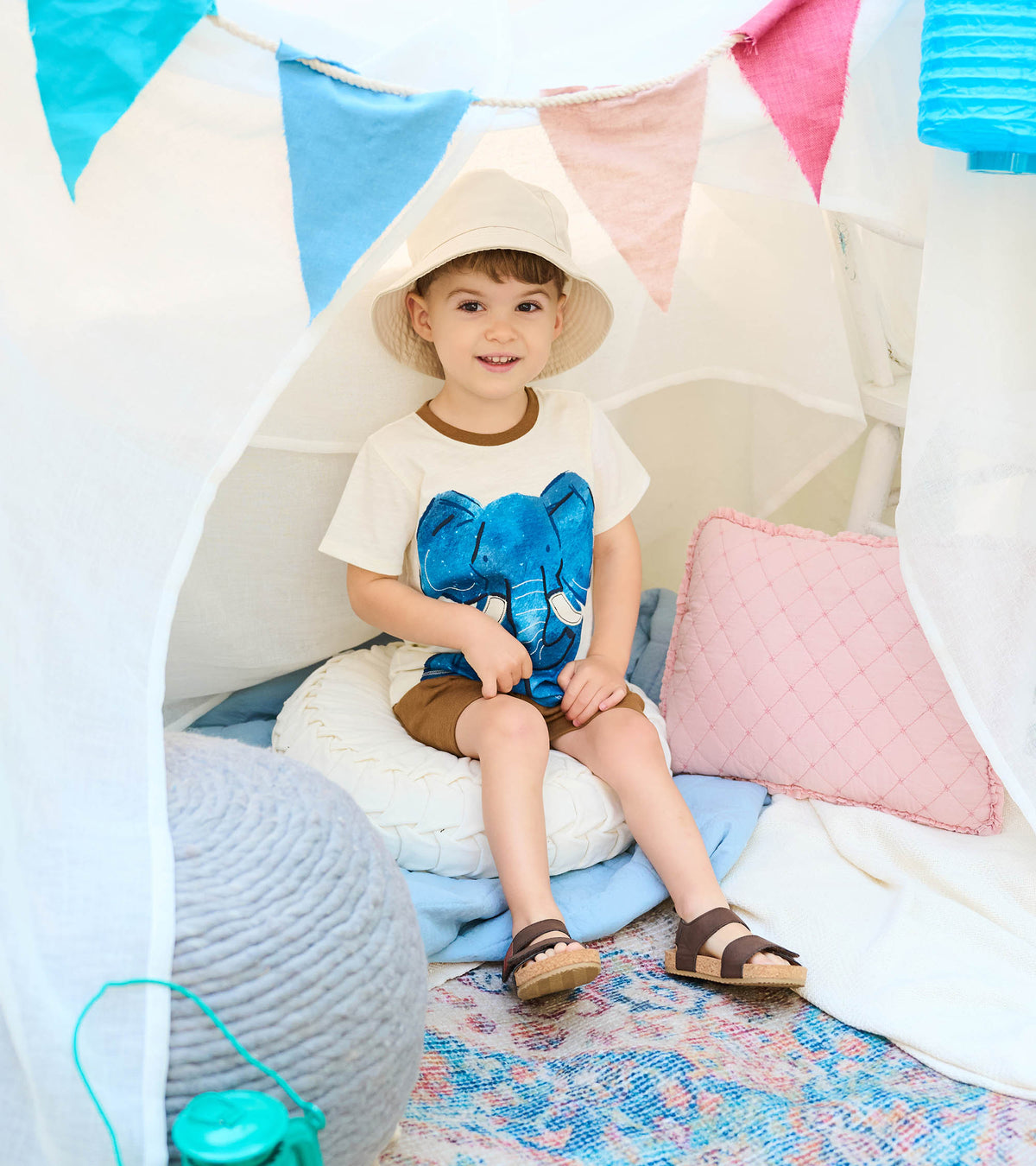 Baby & Toddler Boys Elephant T-Shirt & Shorts Set