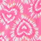 View Girls Candy Hearts Active Jacket - Pink and white tie-dye pattern with heart-like shapes