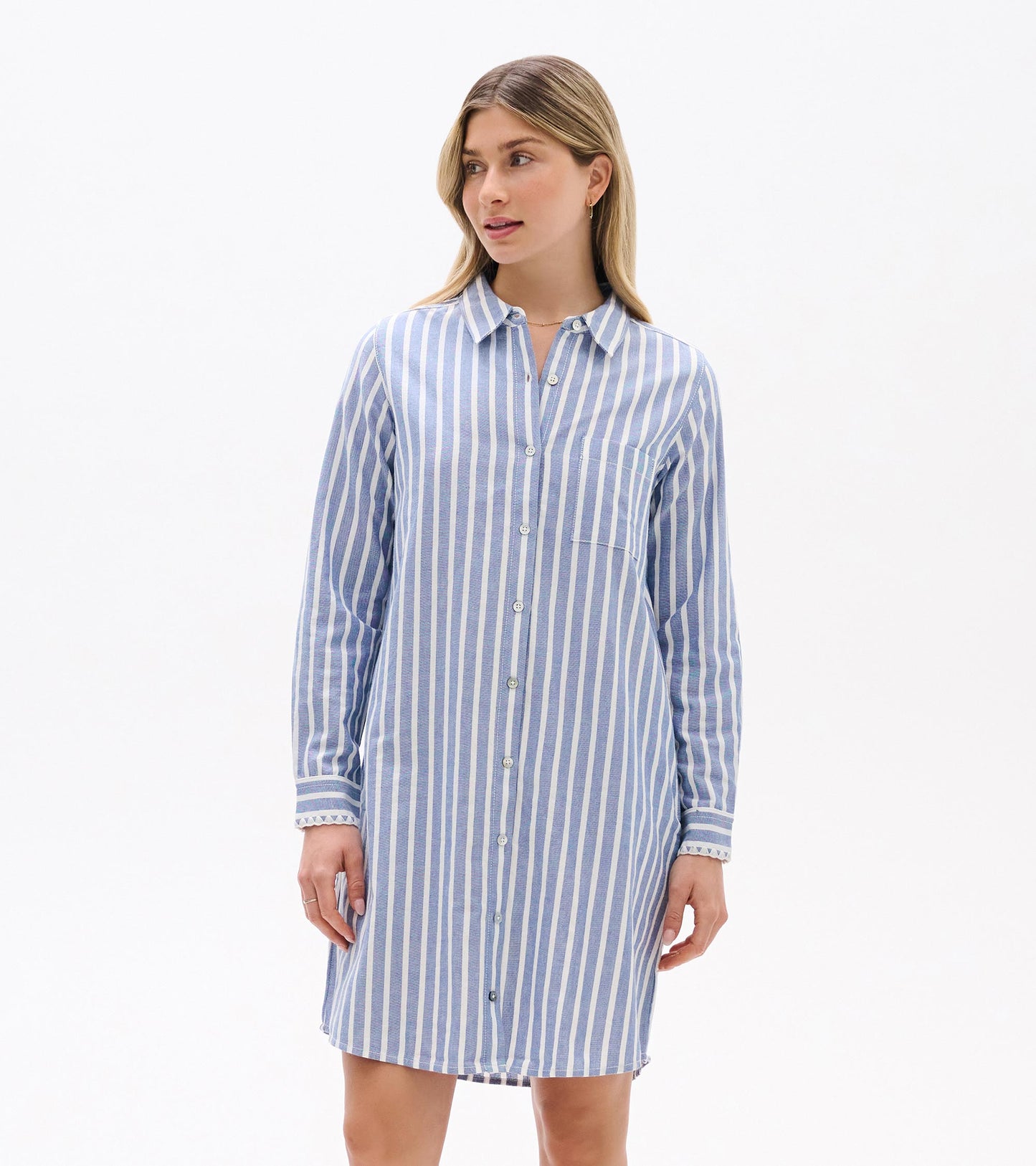 Julia Shirt Dress - Classic Stripes