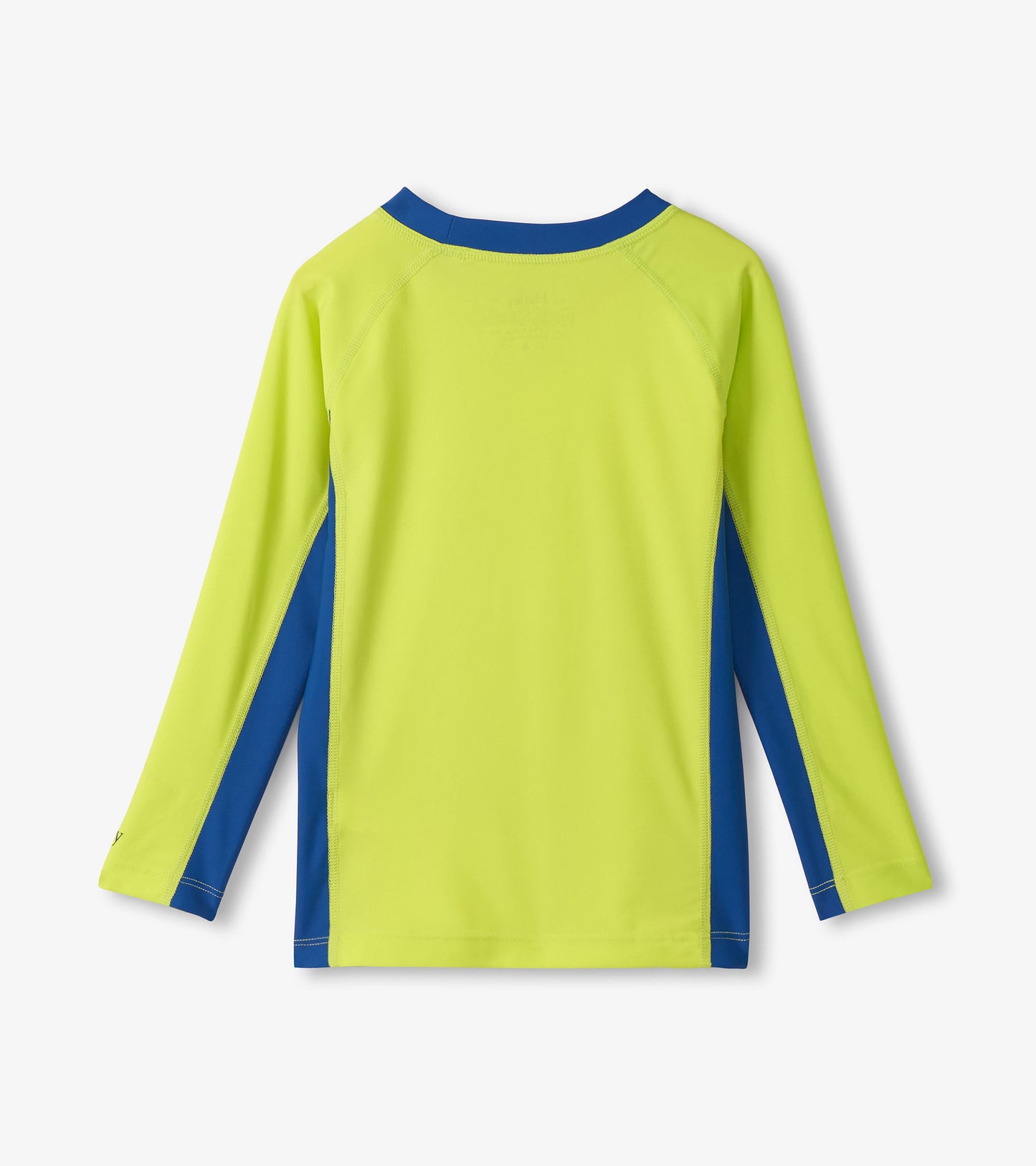 Boys Lime & Blue Colorblock Long Sleeve Rashguard