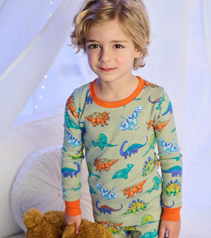 Boys Dino Party Cotton Pajama Set