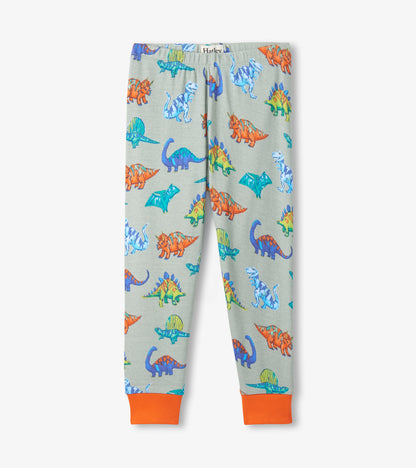 Boys Dino Party Cotton Pajama Set
