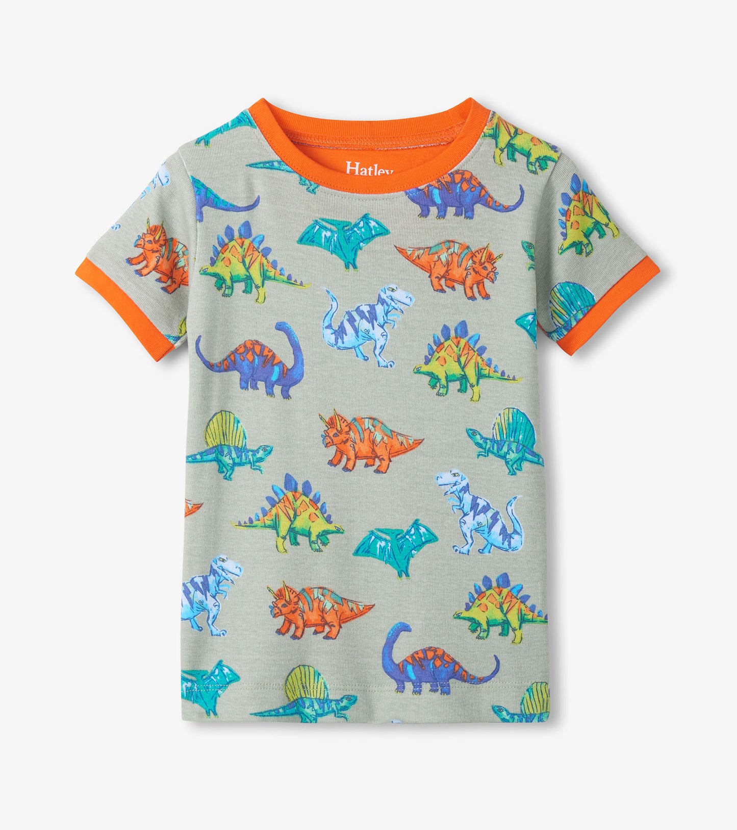 Boys Dino Party Cotton Short Pajama Set