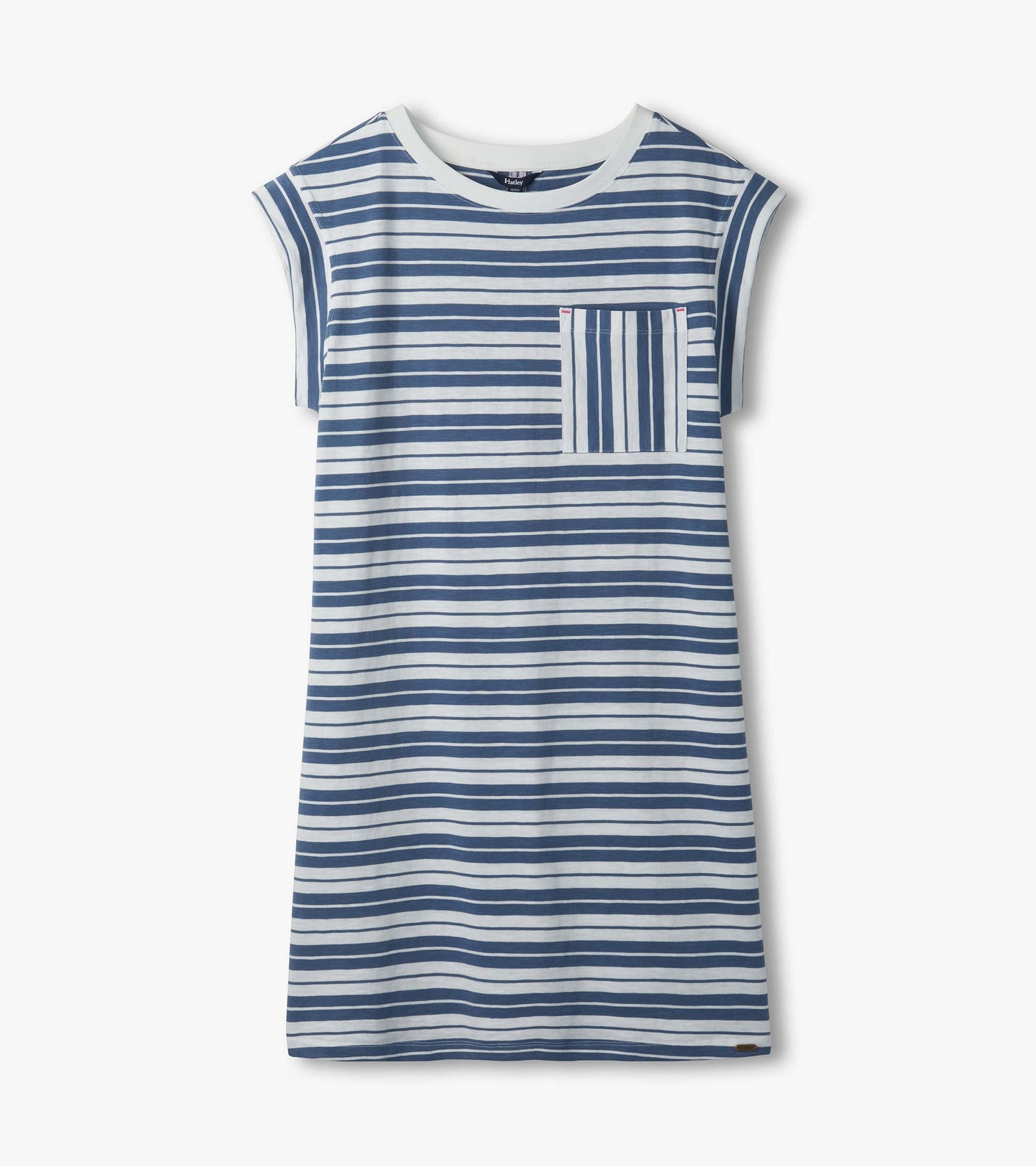 Pocket Tee Dress - Double Blue Horizon