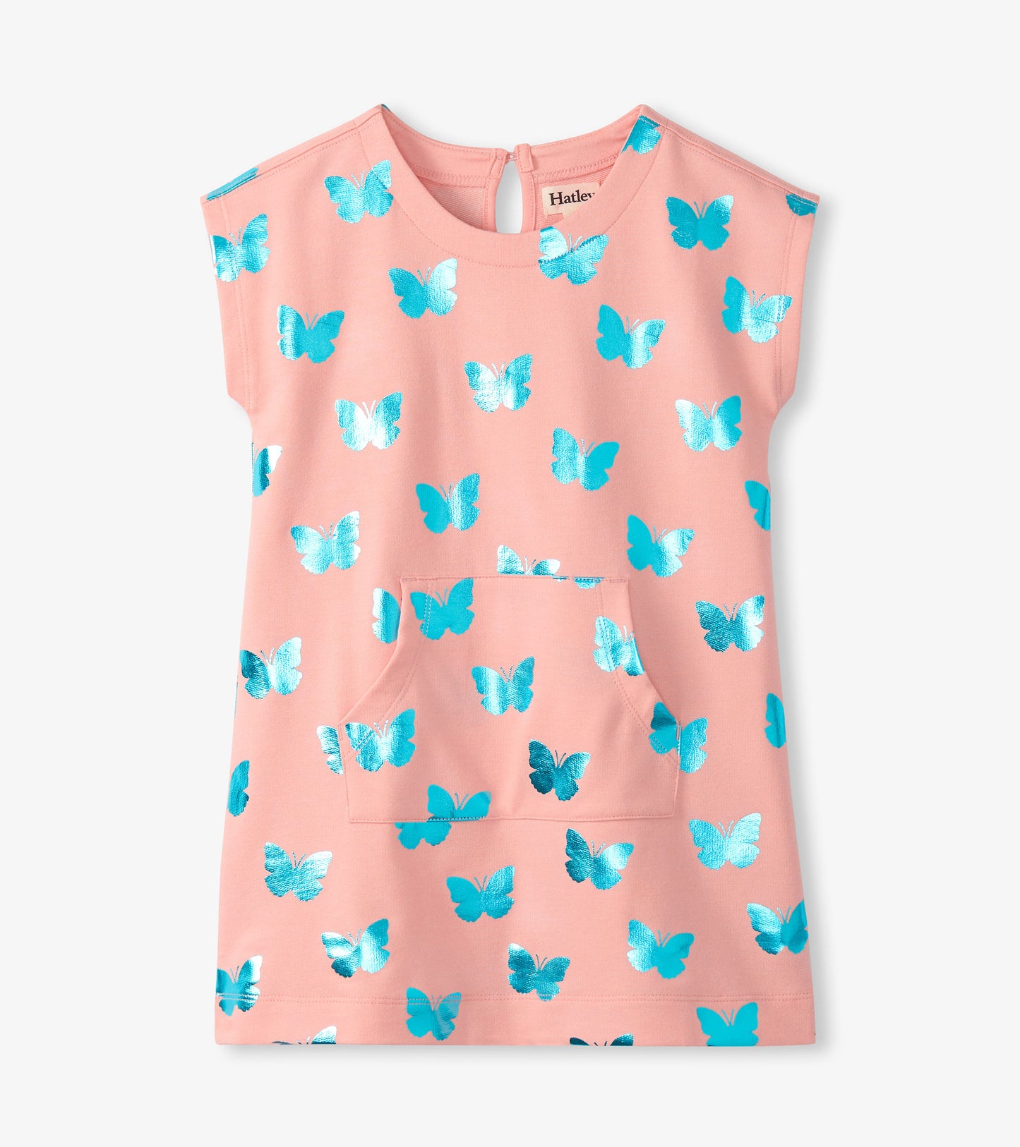 Girls Glitter Butterfly Slouchy Dress