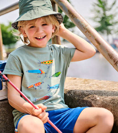 Hatley-Fishing Lure Graphic Tee 7 / Green