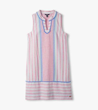 Marin Dress - Gradient Pink Stripes