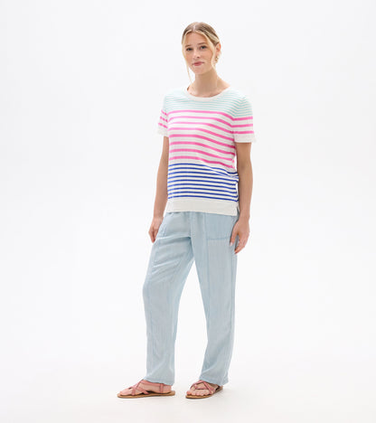 Simone Knit Tee - Summer Stripes