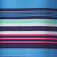 View Christine Skirt - Sunset Stripes - Blue fabric with horizontal stripes in navy, white, pink, and black