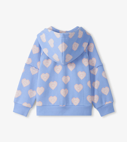 Girls Heart Burst Full-Zip Hoodie