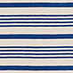 View Contrast Zip Maxi Dress - Limoges Stripes - Cream background with irregular horizontal blue stripes