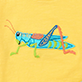 View Baby & Toddler Boys Grasshopper T-Shirt & Shorts Set - Colorful abstract line drawing on a yellow background