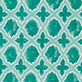 View Zip-Back Tee Dress - Arcadia Medallion - Turquoise and white geometric quatrefoil tile pattern