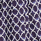 View Flounce Skirt - Navy Medallion - Purple and white quatrefoil pattern