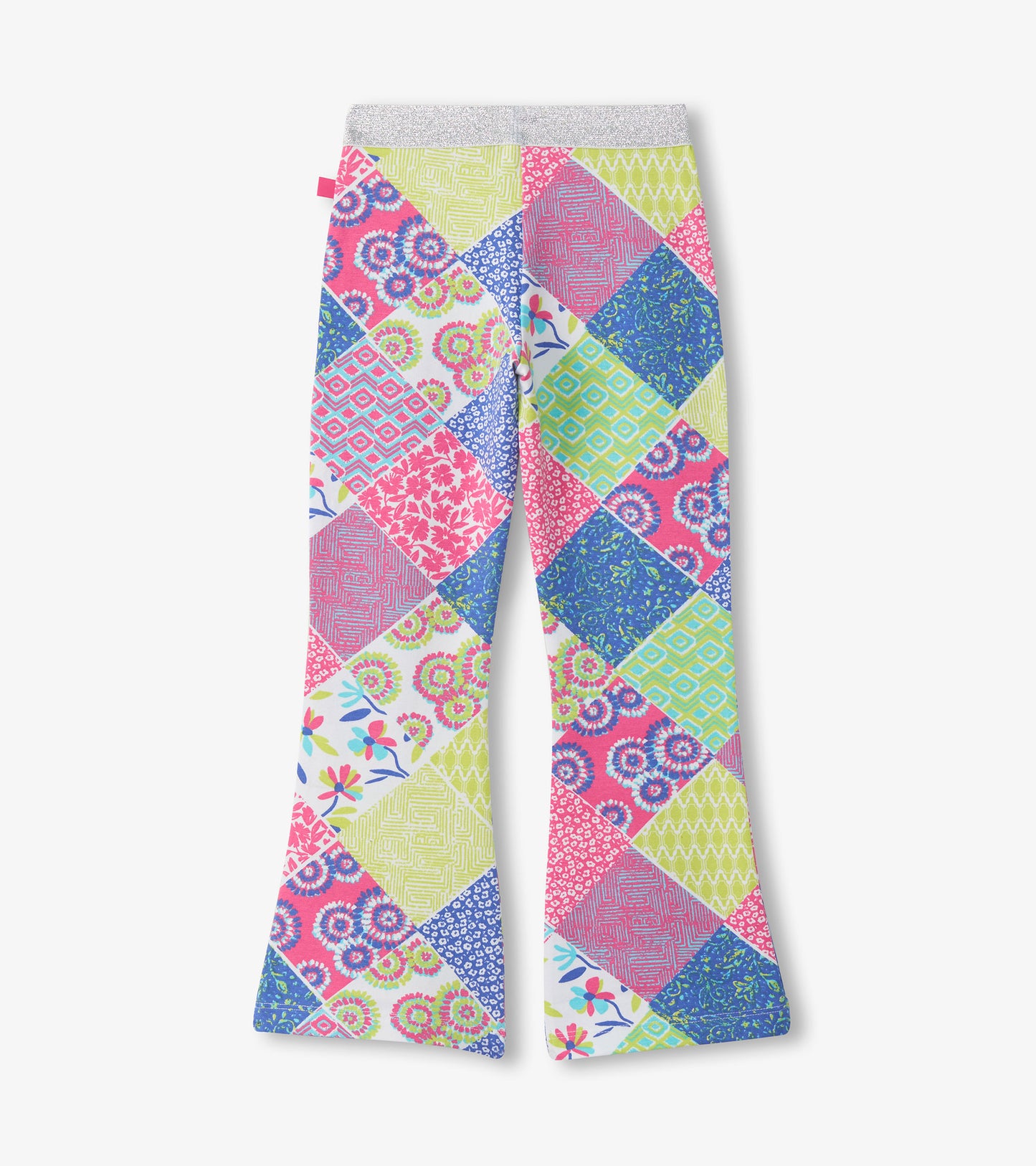 Girls Mix-Up Patch Work Stretch Bell Bottoms