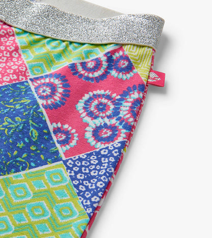 Girls Mix-Up Patch Work Stretch Bell Bottoms