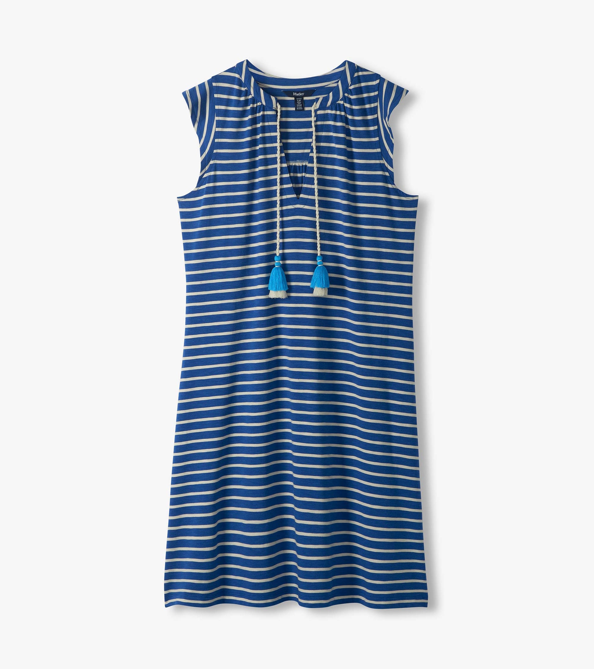 navy blue and white striped tank dress Mercer Stripe Tank Dress shop chartreuse