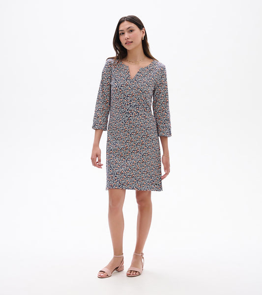 Lily Notch Neck Dress - Mini Vines