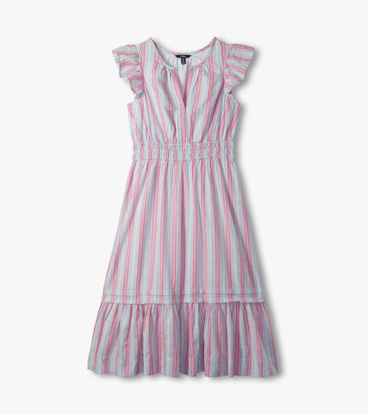 Fiona Dress - Neon Stripes