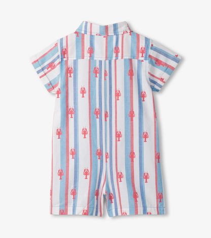 Baby & Toddler Boys Preppy Lobsters Woven Romper