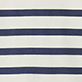 View Boys Preppy Stripes Pullover Sweatshirt - Cream fabric with horizontal navy stripes
