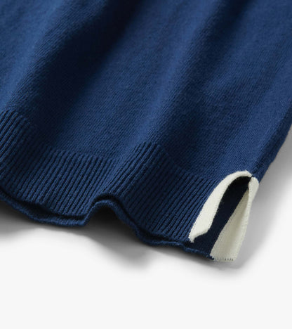 3/4 Sleeve Knit Top - Patriot Blue