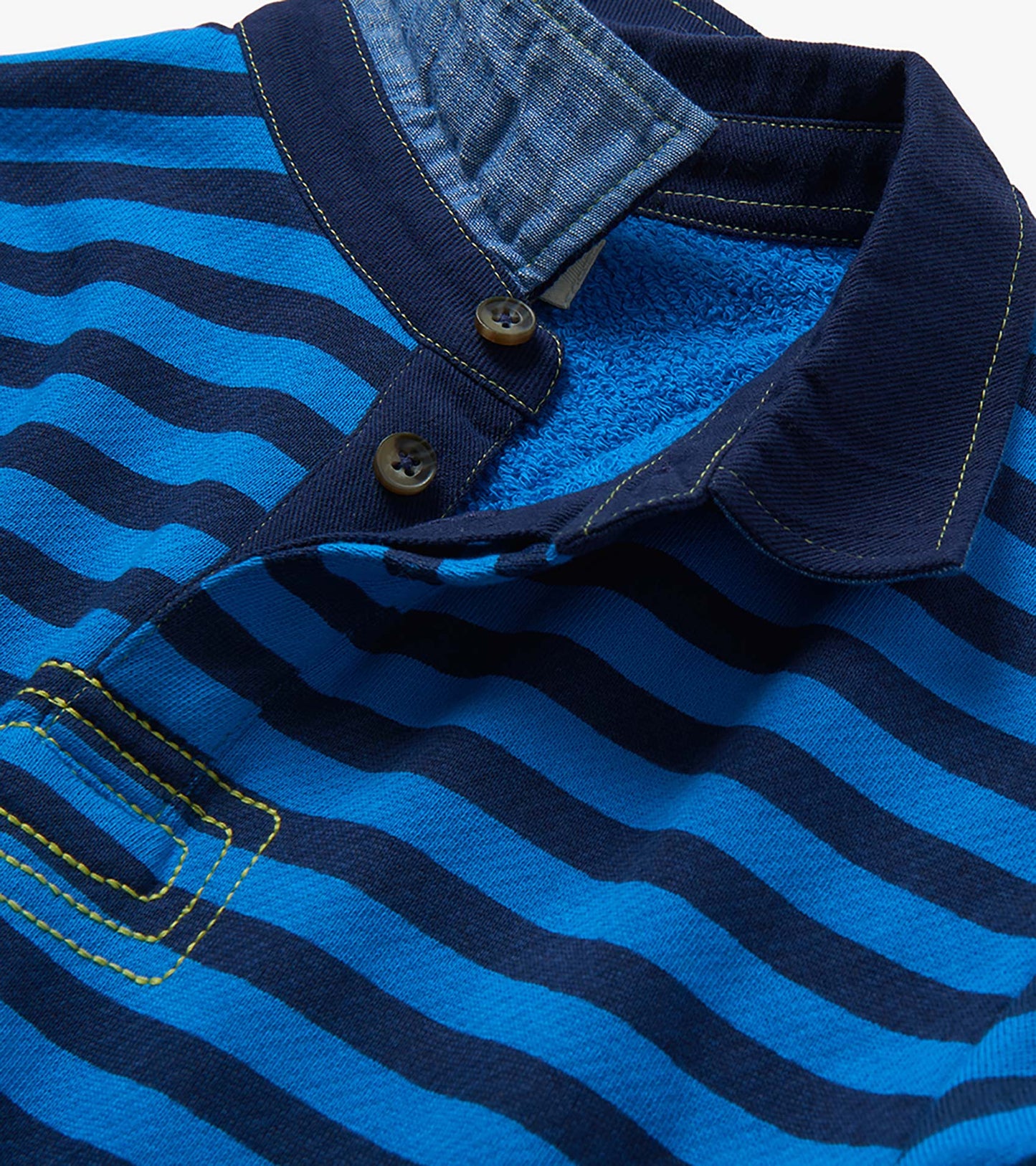 Boys Printed Stripes Rugby Sweatshirt