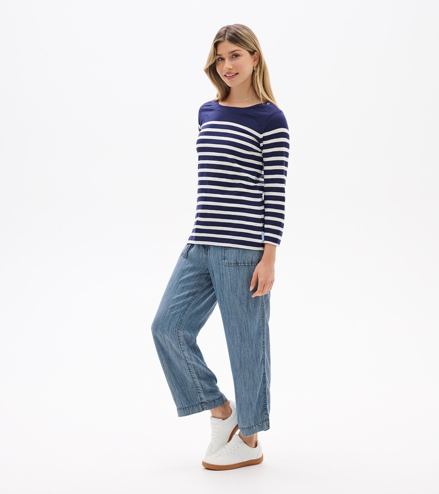 Button Breton - Patriot Stripes