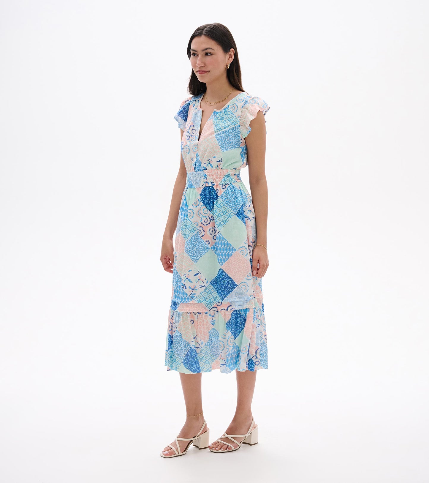 Fiona Dress - Mixed Match Patches