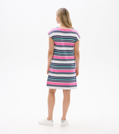 Capri Dress - Spring Rainfall Stripes