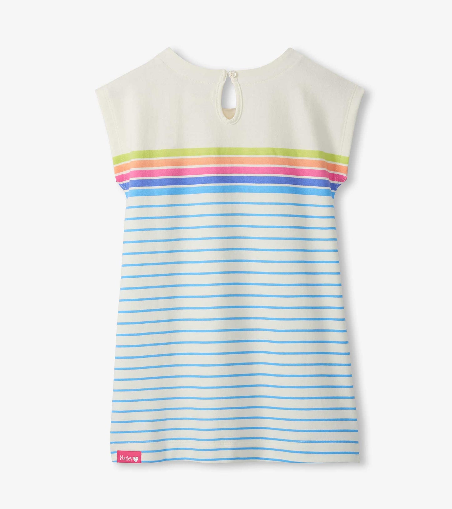 Girls Rainbow Stripe Slouchy Dress