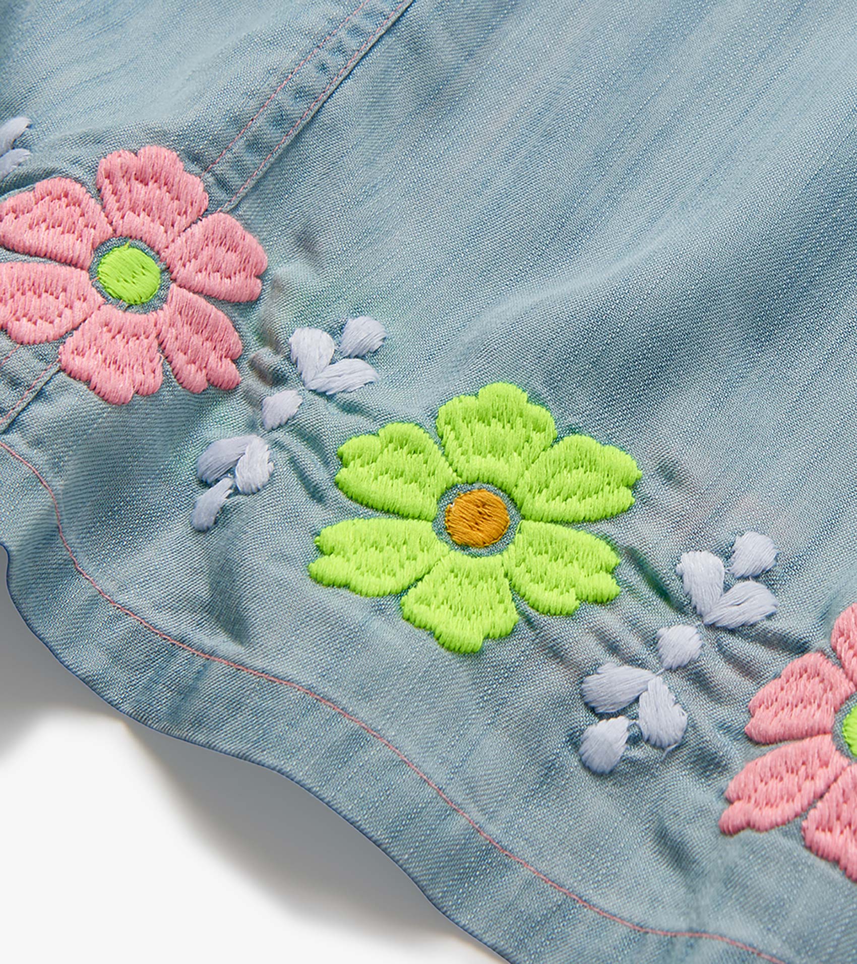 embroidered pinafore dress Tara embroidered linen pinafore dress turquoise