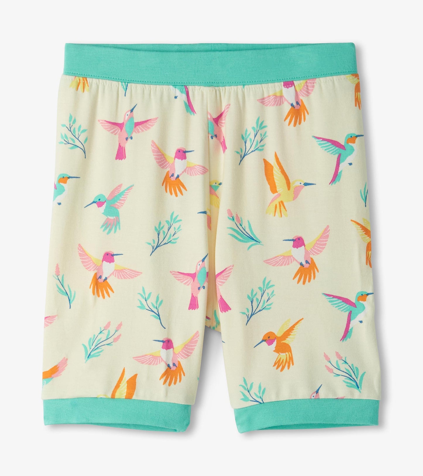 Girls Springtime Hummingbirds Bamboo Short Pajama Set