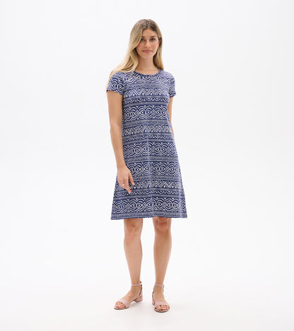 Cici A-Line Dress - Abstract Lines