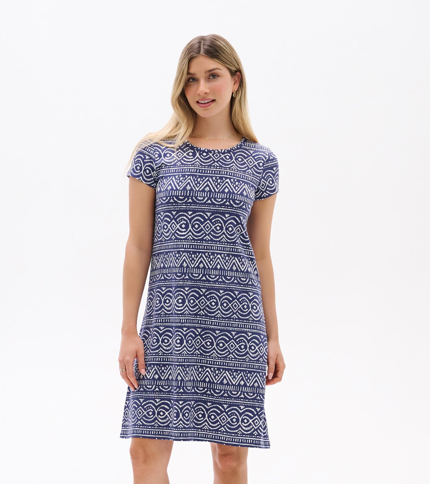 Cici A-Line Dress - Abstract Lines