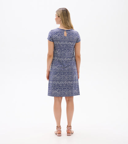 Cici A-Line Dress - Abstract Lines