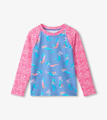 Girls Mermaids Long Sleeve Rashguard