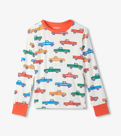 Boys Trucks Bamboo Pajama Set