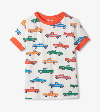 Boys Trucks Bamboo Short Pajama Set