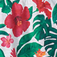 View Girls Tropical Flowers Floaty Skort - Red and pink tropical flowers with green leaves on a white background
