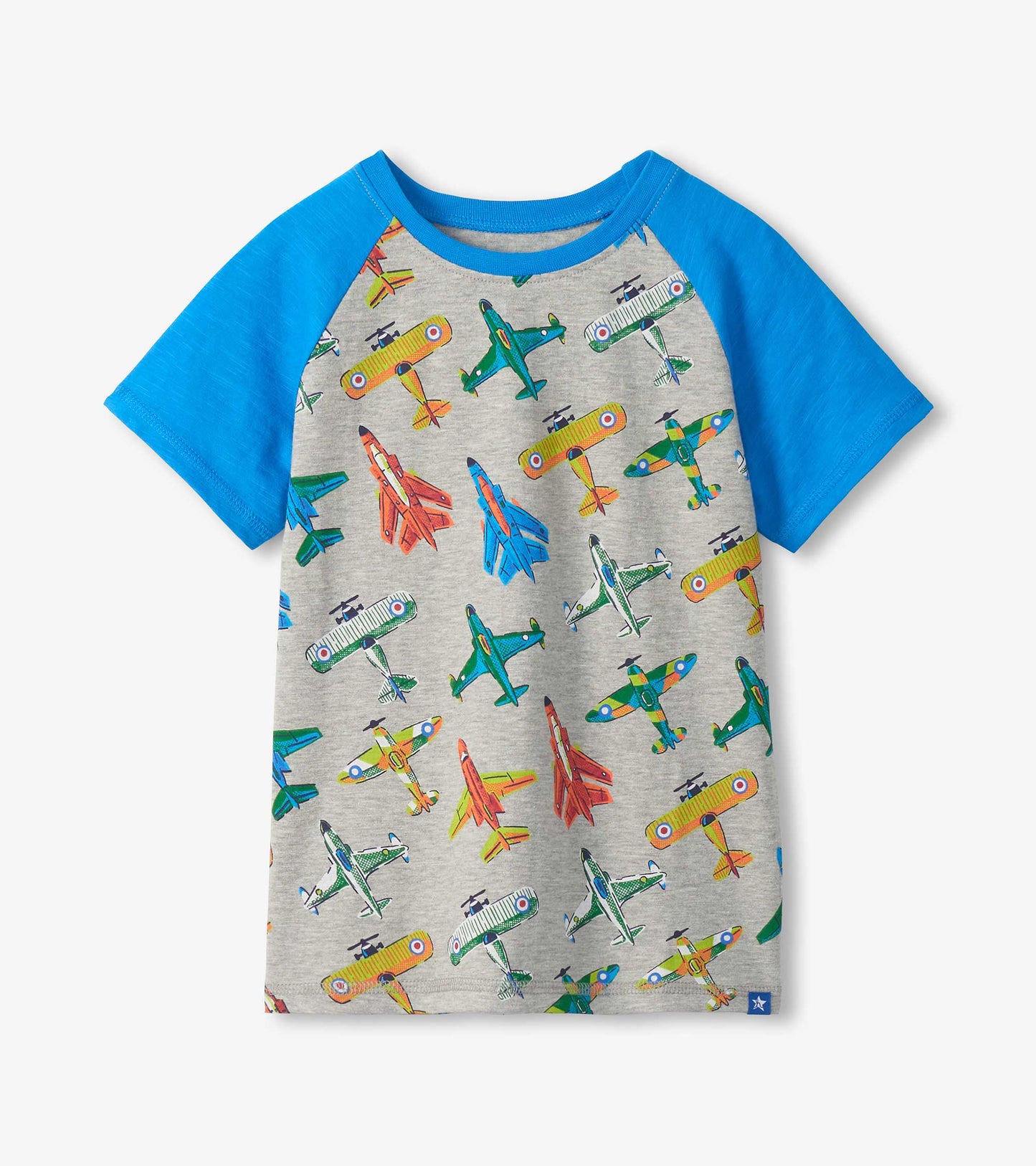 Boys Vintage Aircrafts Raglan T-Shirt