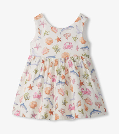 Baby & Toddler Girls Vintage Sea Life Sleeveless Party Dress