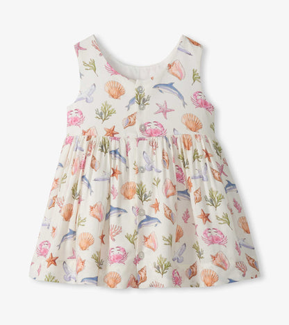 Baby & Toddler Girls Vintage Sea Life Sleeveless Party Dress