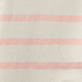 View Coco Polo Top - Pink Stripes - Soft pink horizontal stripes on a light background