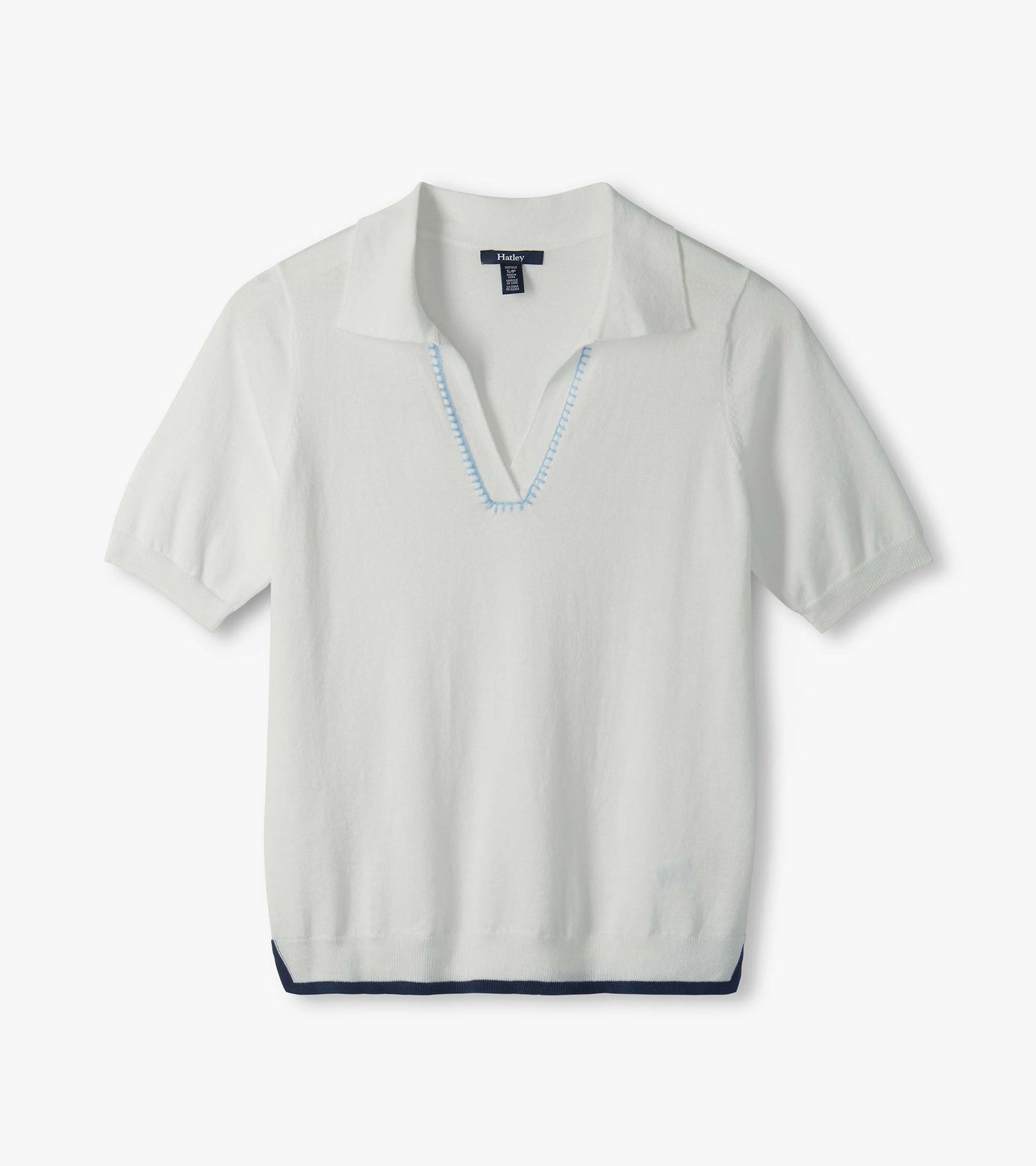 Johnny Collar Top - White