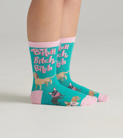 Women's Bitch Bitch Bitch Crew Socks